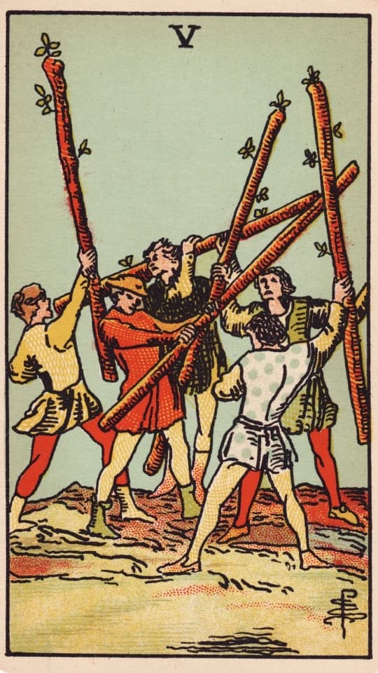 Five of Wands